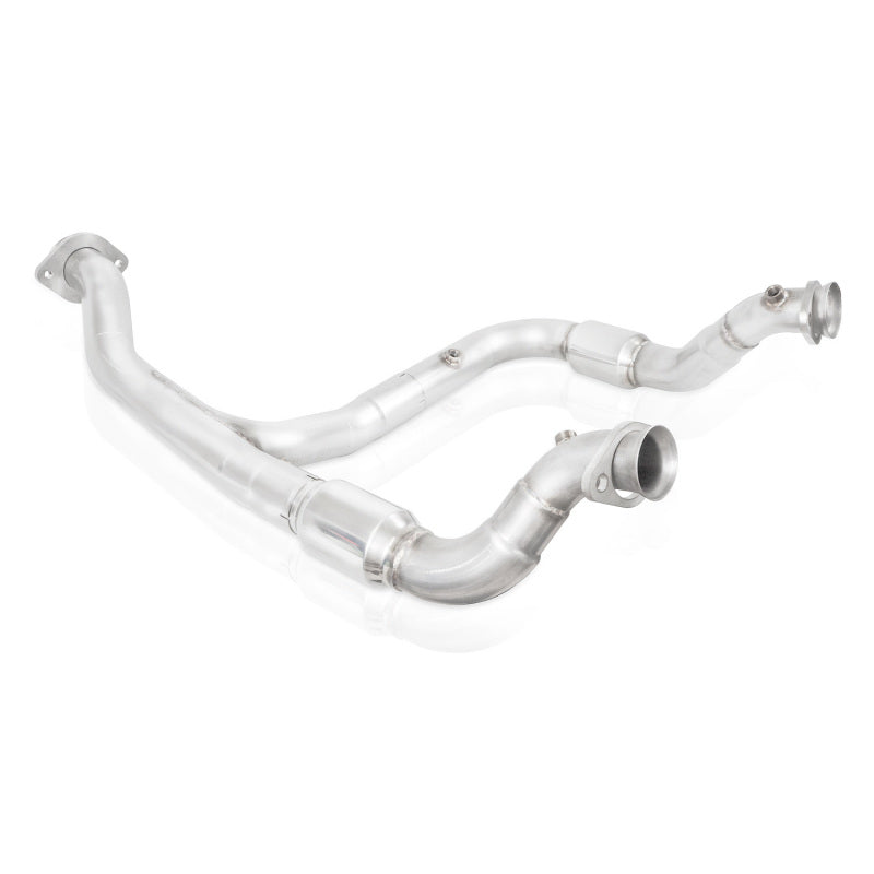 Stainless Works 15-18 F-150 3.5L Downpipe 3in High-Flow Cats Y-Pipe Factory Connection FT16ECODPCAT FT16ECODPCAT Photo - Primary
