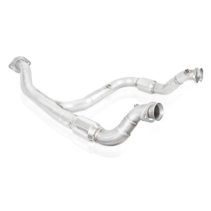 Stainless Works 15-18 F-150 3.5L Downpipe 3in High-Flow Cats Y-Pipe Factory Connection FT16ECODPCAT FT16ECODPCAT Photo - Primary