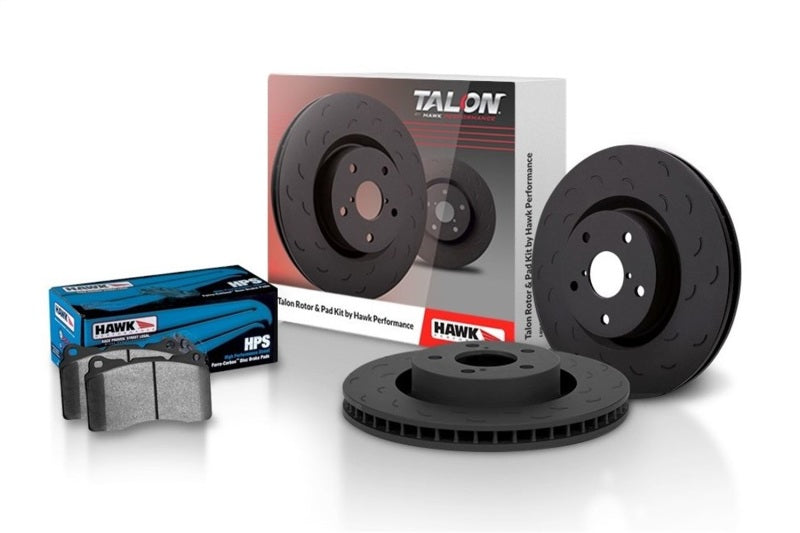 Hawk Talon Street Rotor And Brake Pad Kit HKS4380.298F Photo - Mounted