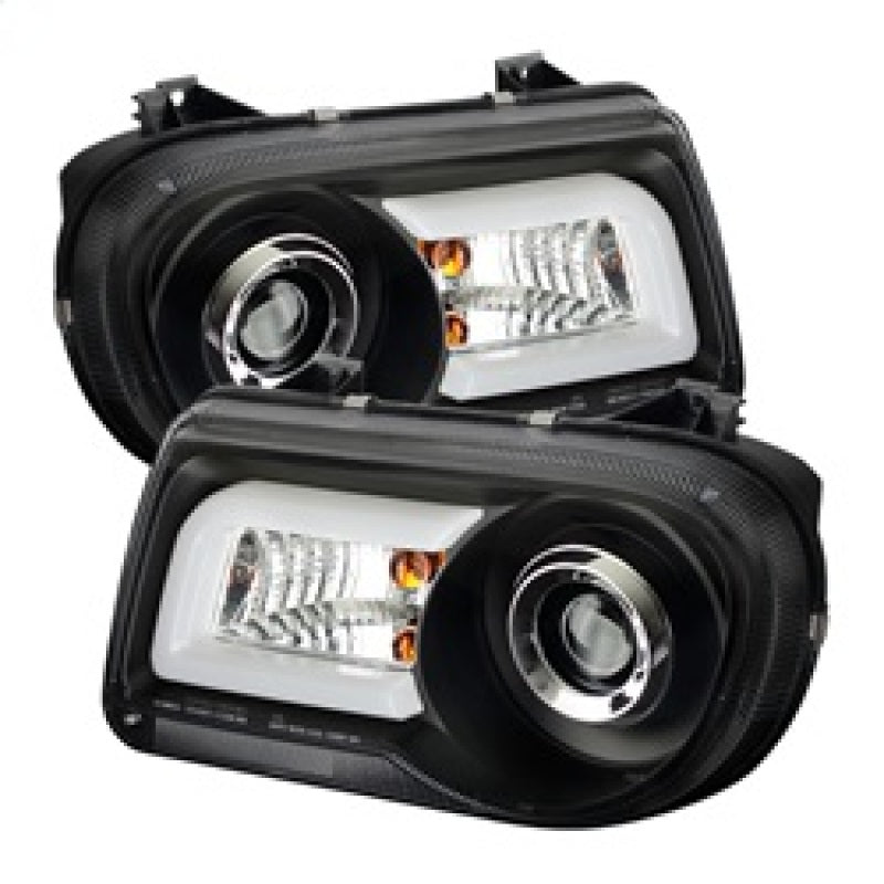 Spyder Chrysler 300C 05-10 Projector Headlights LED DRL Black High/Low H7 PRO-YD-C300C-DRL-BK 5075659 5075659 Photo - Primary