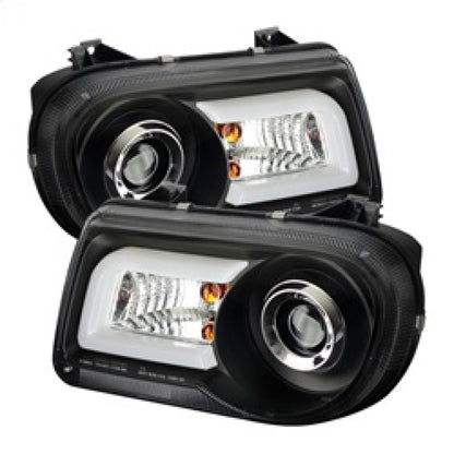 Spyder Chrysler 300C 05-10 Projector Headlights LED DRL Black High/Low H7 PRO-YD-C300C-DRL-BK 5075659 5075659 Photo - Primary