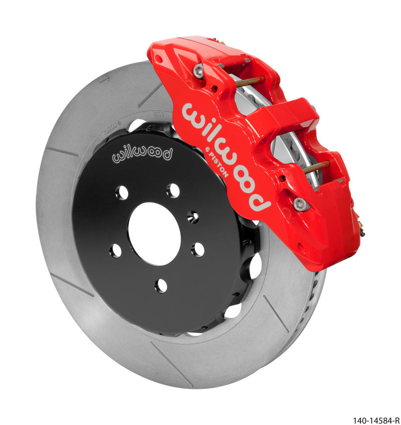 Wilwood AERO6 Front Kit 14.00in BBK - 08-12 Audi A4/A5/S5 - Red Drilled & Slotted Rotor 140-14584-R 140-14584-R User 1