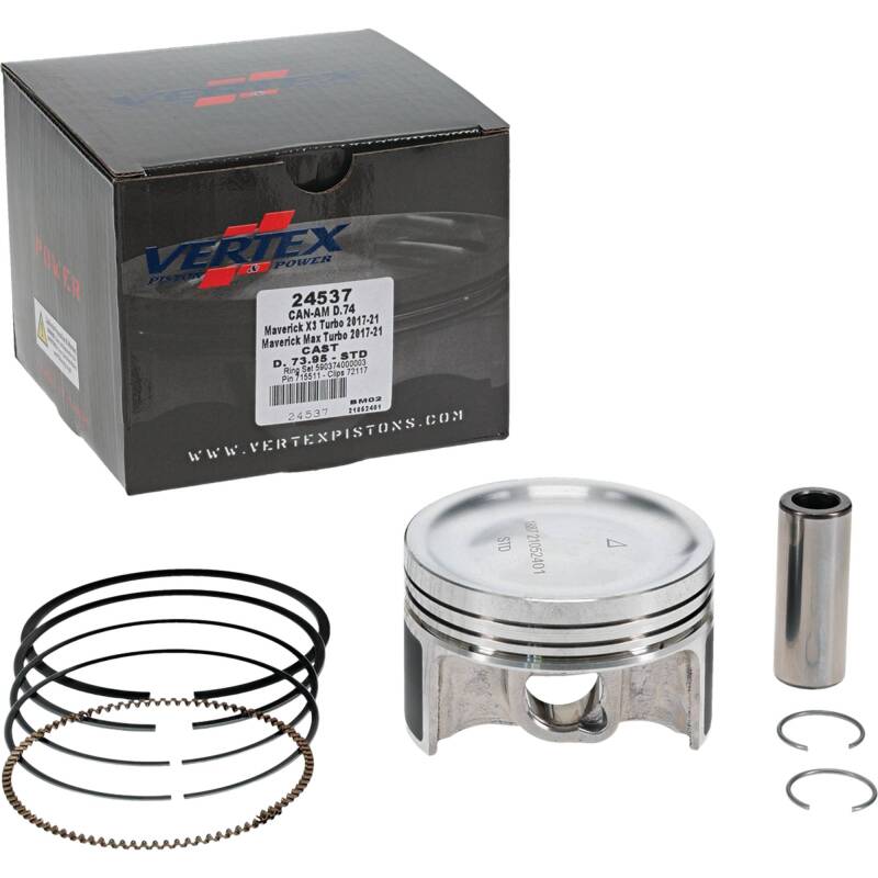Vertex Pistons Vertex Piston 2017 Can-Am Maverick X3 900cc Cast Replica Piston Kit 24537 24537 Photo - Primary