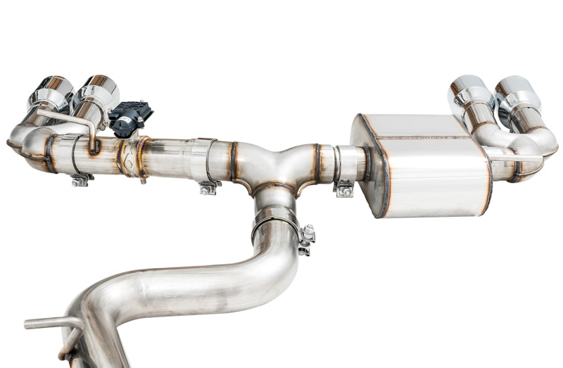AWE Tuning Audi 8V S3 SwitchPath Exhaust w/Chrome Silver Tips 102mm 3025-42068 3025-42068 Photo - out of package