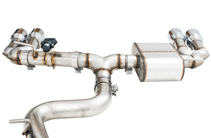 AWE Tuning Audi 8V S3 SwitchPath Exhaust w/Chrome Silver Tips 102mm 3025-42068 3025-42068 Photo - out of package