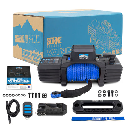 Borne Off-Road 10K Winch - Blue Synthetic Rope BNWN-10-SBL BNWN-10-SBL Photo - Primary