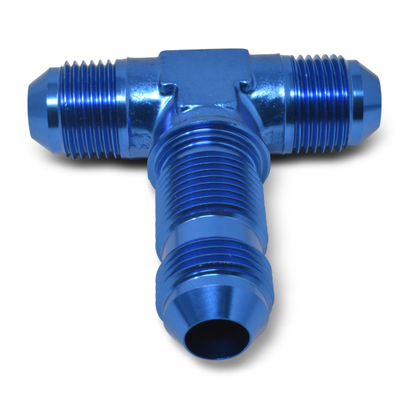 Russell -3 AN Flare Bulkhead Tee Adapter (Blue Finish) 661300 Photo - Primary
