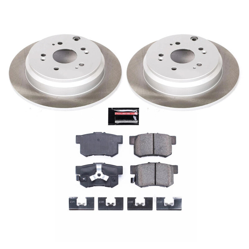 PowerStop Power Stop 05-16 Honda CR-V Rear Semi-Coated Rotor Kit SC206 SC206 Photo - Primary