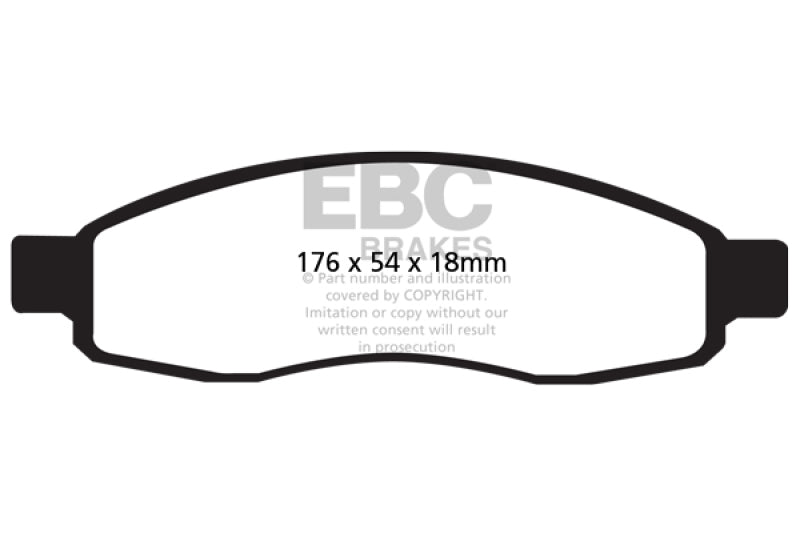 EBC Disc Brake Pad Set DP61698 Photo - Primary