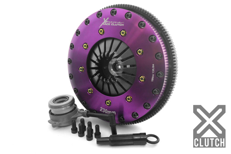 XCLUTCH 05-06 Audi A3 Sportback 2.0L 9in Twin Solid Ceramic Clutch Kit XKVW23696-2E XKVW23696-2E Photo - Primary