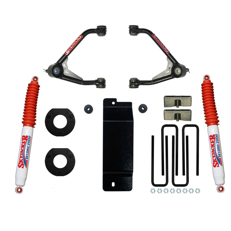 Skyjacker 2017-2018 GM 1500 4WD 3.5-4in UCA Lift Kit w/Rear Hydro 7000 Shocks C17350PAH C17350PAH Photo - Primary