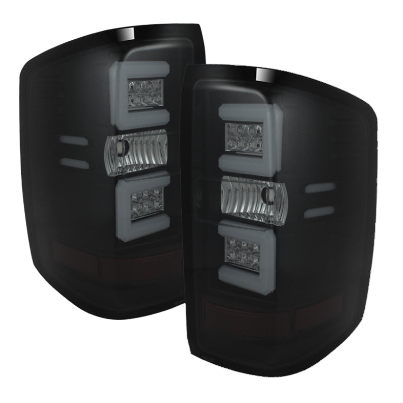 Spyder Chevy 1500 14-16 Light Bar LED Tail Lights Blk Smke ALT-YD-CS14-LBLED-BSM 5079992 5079992 Photo - Primary