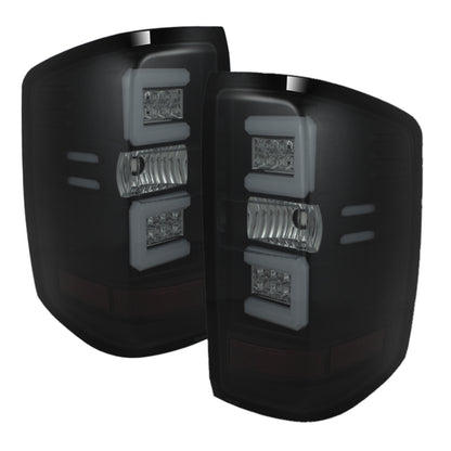 Spyder Chevy 1500 14-16 Light Bar LED Tail Lights Blk Smke ALT-YD-CS14-LBLED-BSM 5079992 5079992 Photo - Primary