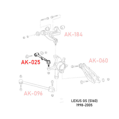 Godspeed Lexus GS (S160) 1998-05 Adjustable Front/Rear Arms With Ball Joints