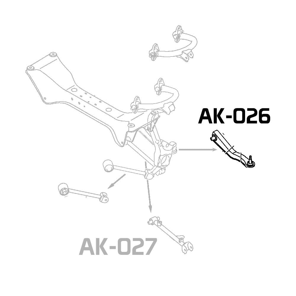 Godspeed Mitsubishi Eclipse Adjustable Rear Arms With Ball Joints