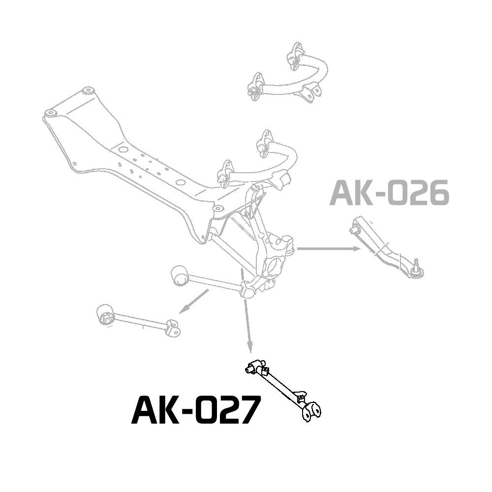 Godspeed Mitsubishi Eclipse Adjustable Rear Arms With Ball Joints