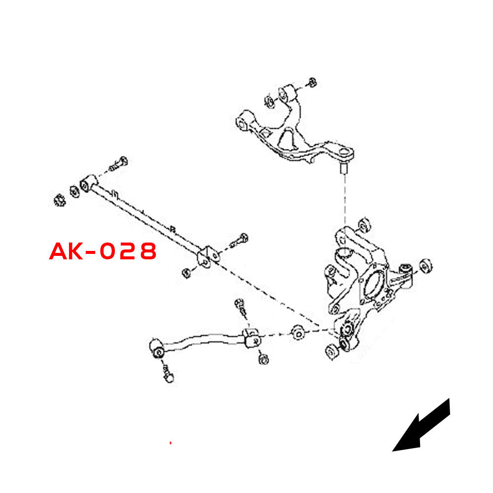 Godspeed Nissan 350Z (Z33) Adjustable Rear Arms With Spherical Bearings