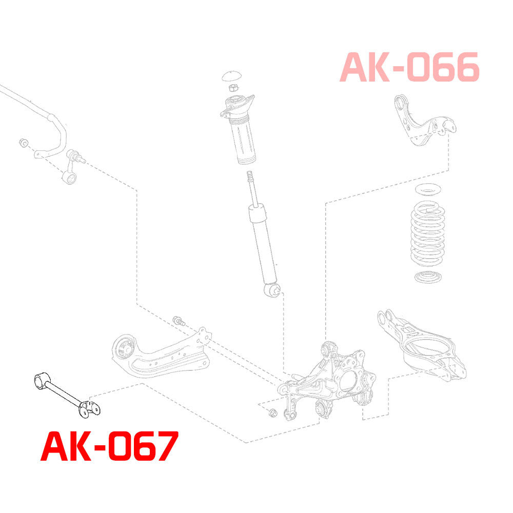 Godspeed Toyota Camry FWD (XV70) 2018-23 Adjustable Toe Rear Control Arms With Spherical Bearings