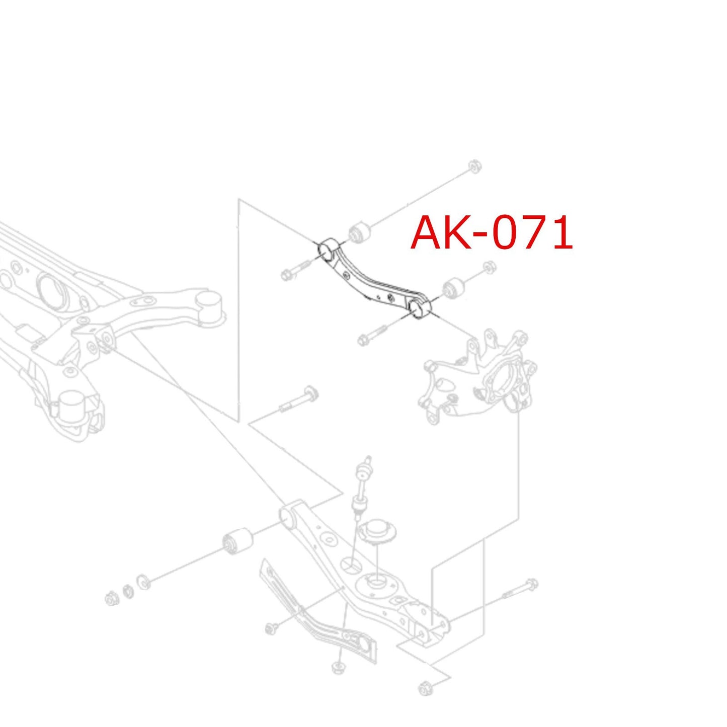 Godspeed Kia Sportage (QL) 2017-22 Adjustable Rear Upper Camber Arms With Spherical Bearings