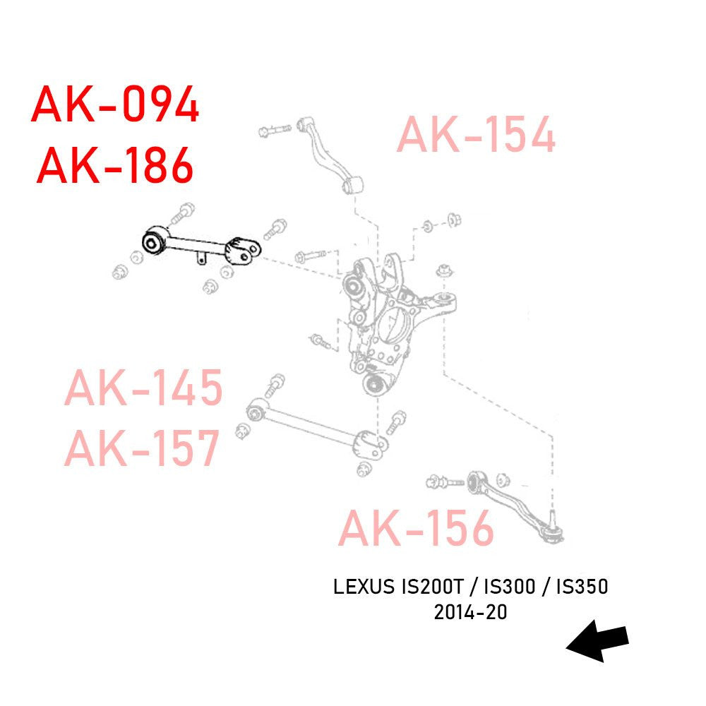 Godspeed Nissan 240SX (S14) 1995-98 Adjustable Rear Arms