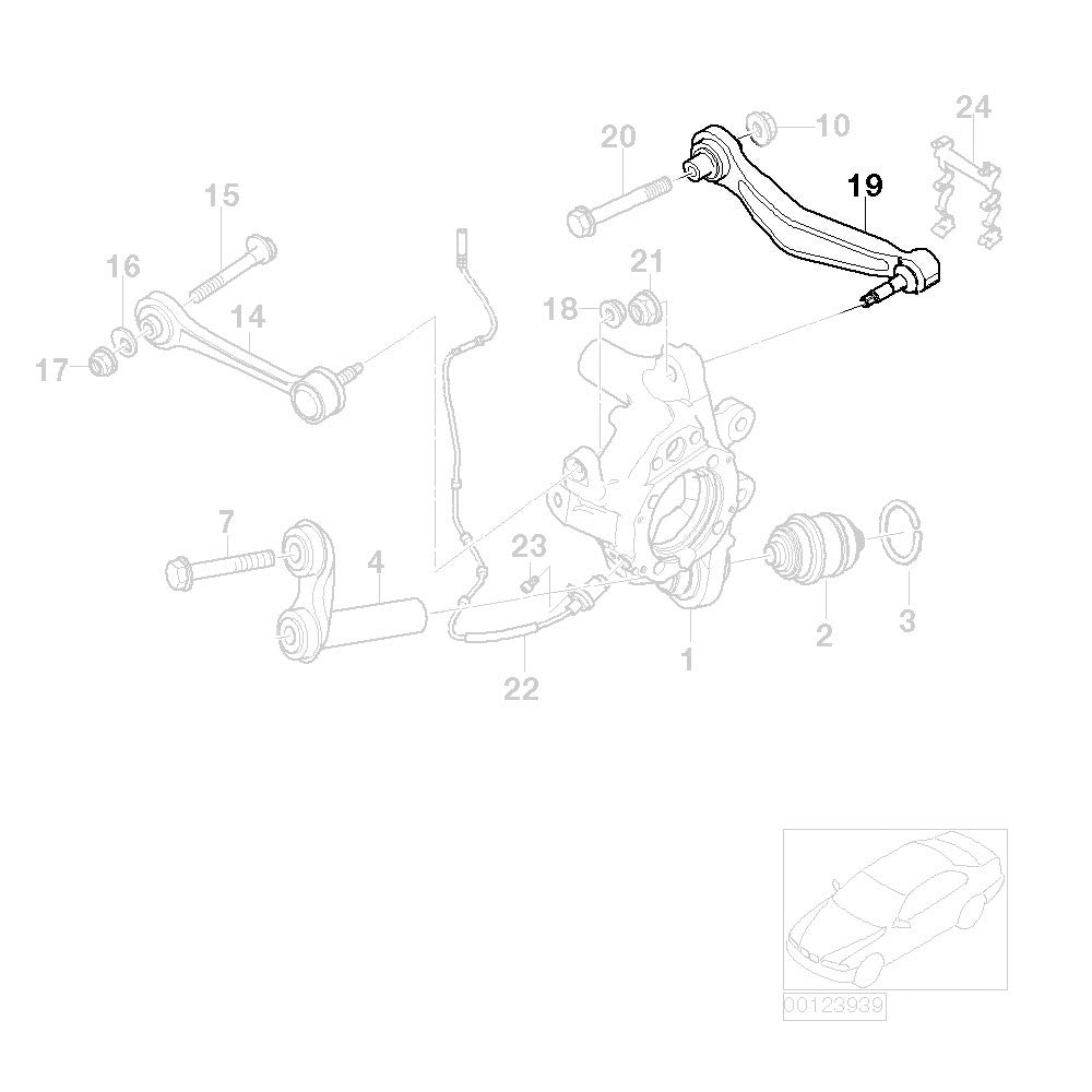 Godspeed BMW 5-Series/M5 (E60/E61) 2004-10 Adjustable Rear Camber Arms With Spherical Bearings