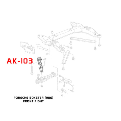 Godspeed Porsche Boxster (986) Adjustable Arms With Spherical Bearings