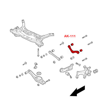 Godspeed Hyundai Sonata (LF) 2015-19 Adjustable Camber Rear Control Arms With Spherical Bearings