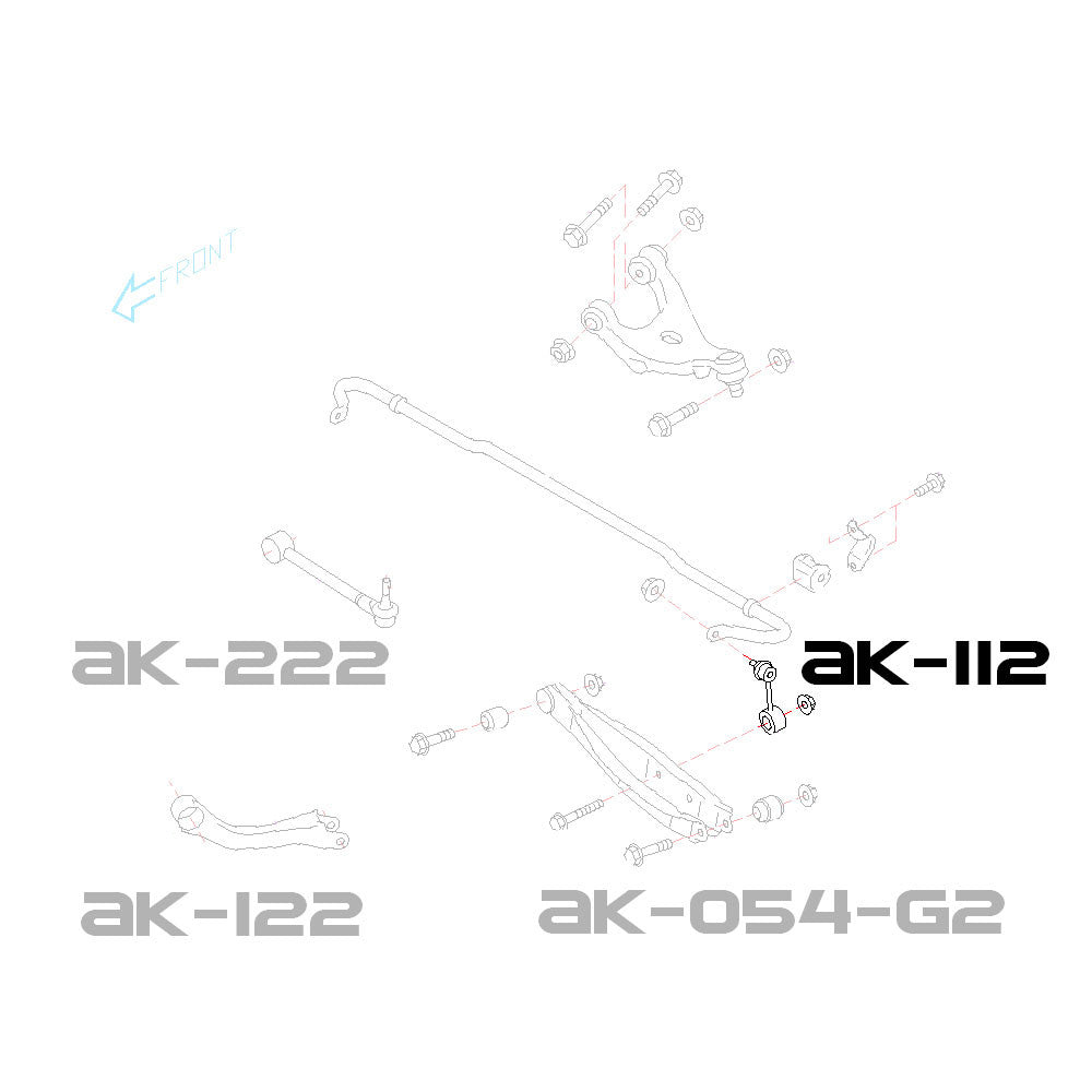 Godspeed Subaru BRZ (ZC6) 2013-20 Adjustable Rear Sway Bar End Links