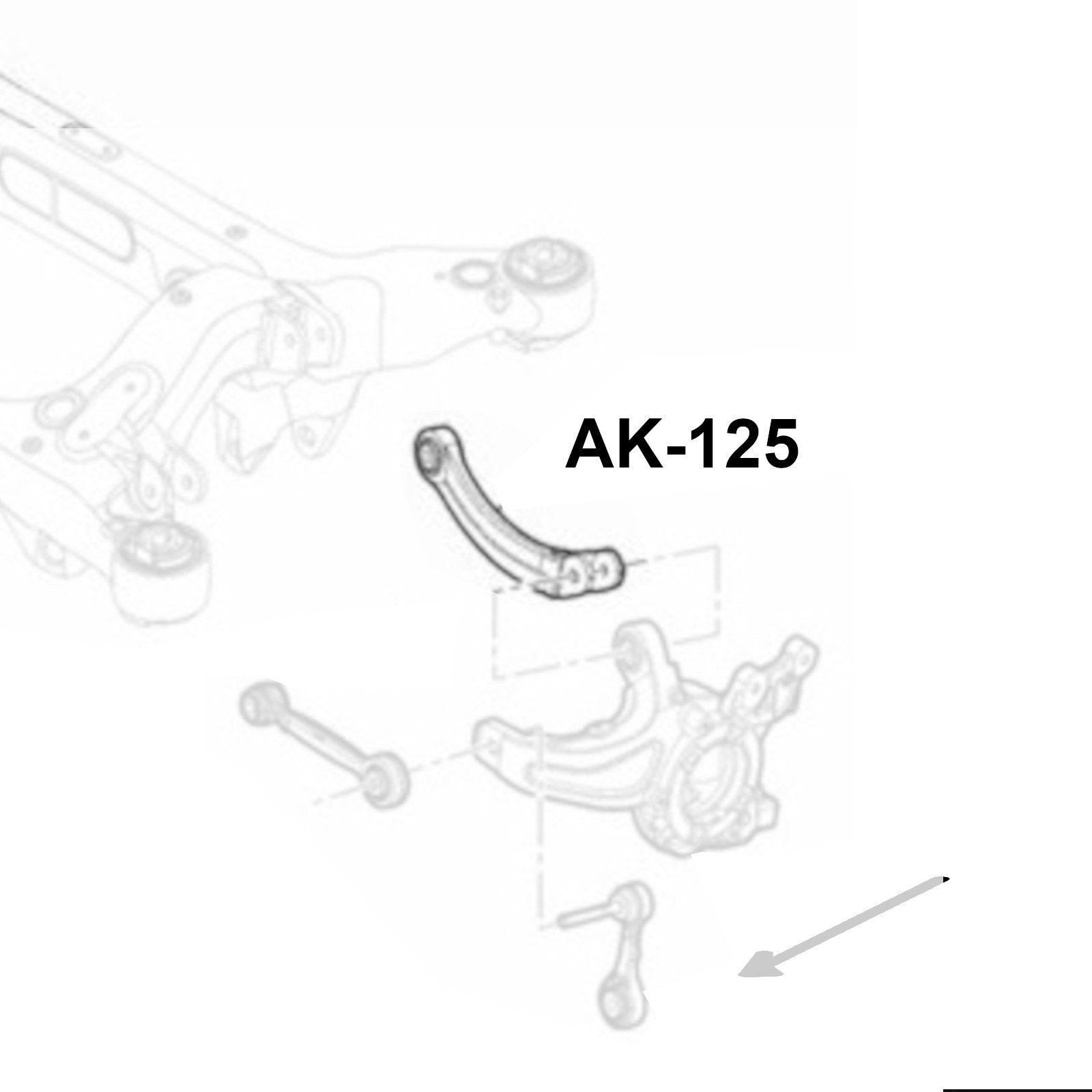 Godspeed Alfa Romeo Giulia (952) 2016-24 Adjustable Rear Upper Camber Arms With Spherical Bearings