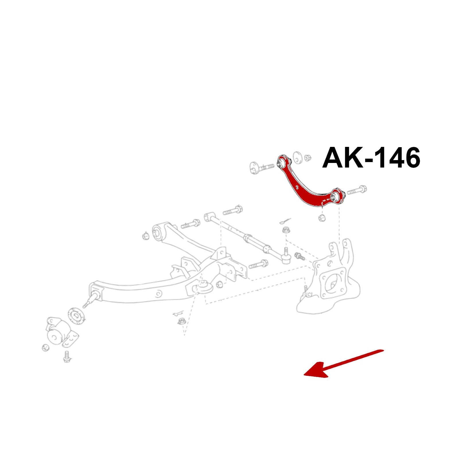 Godspeed Scion tC (ANT10) 2005-10 Adjustable Camber Arms With Spherical Bearings