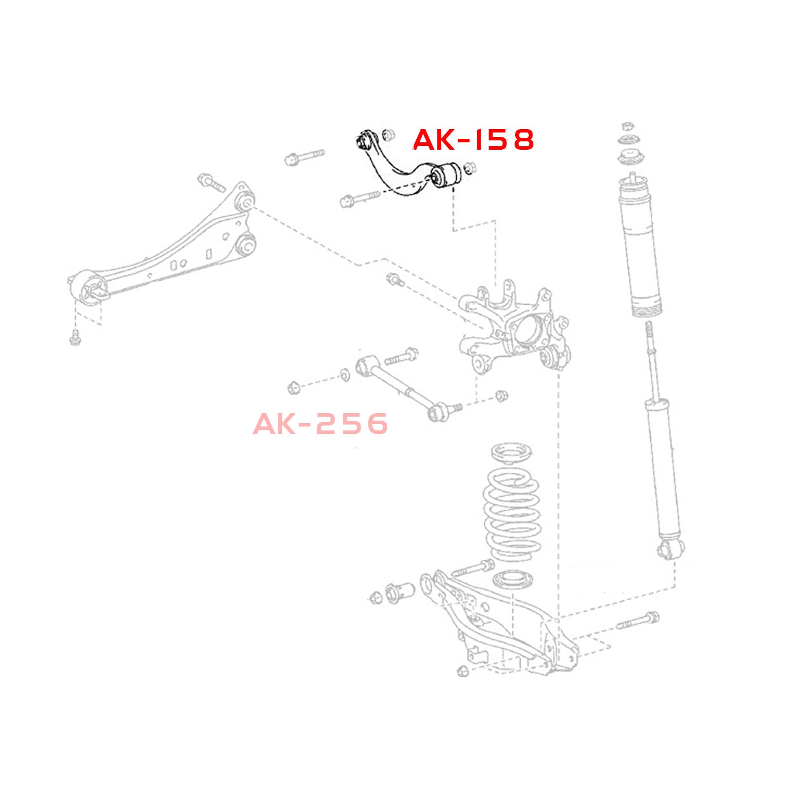 Godspeed Scion tC (AGT20) 2011-16 Adjustable Rear Upper Control Arms With Spherical Bearings