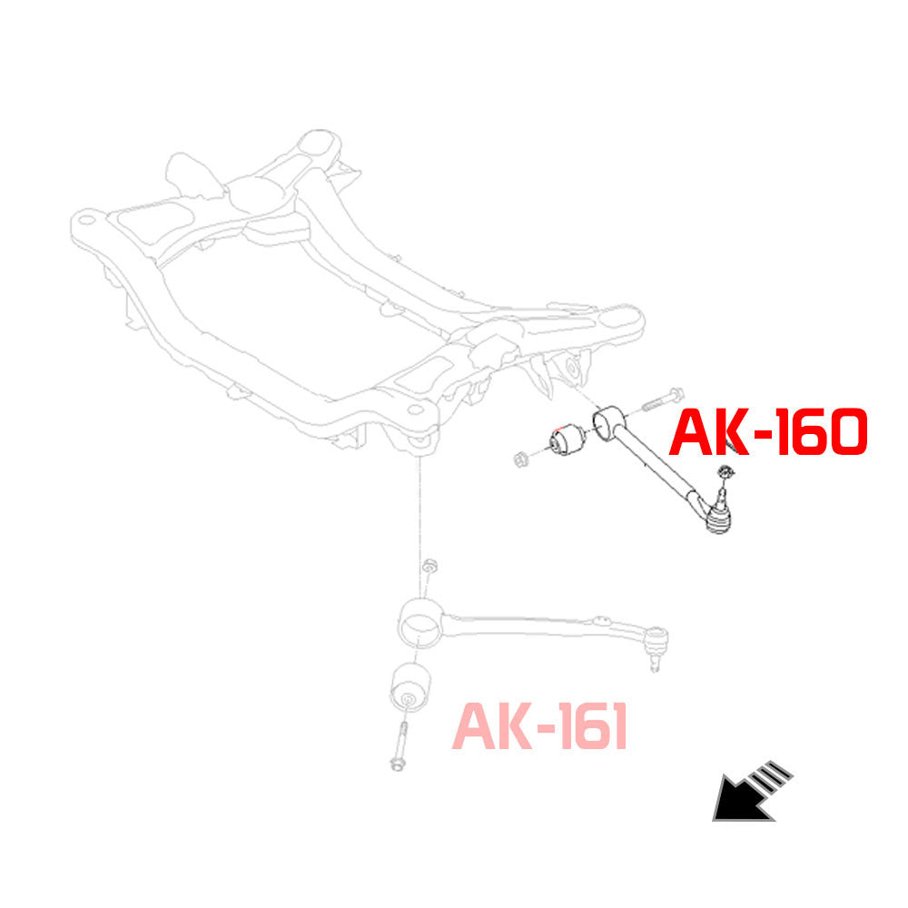 Godspeed Hyundai Genesis Coupe (BK) 2009-16 Adjustable Front/Rear Arms With Spherical Bearings