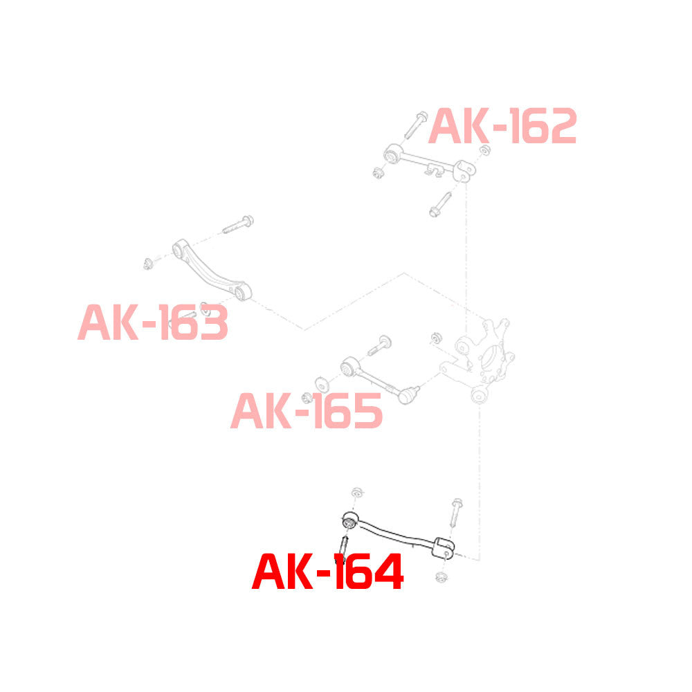 Godspeed Hyundai Genesis Coupe (BK) 2009-16 Adjustable Front/Rear Arms With Spherical Bearings