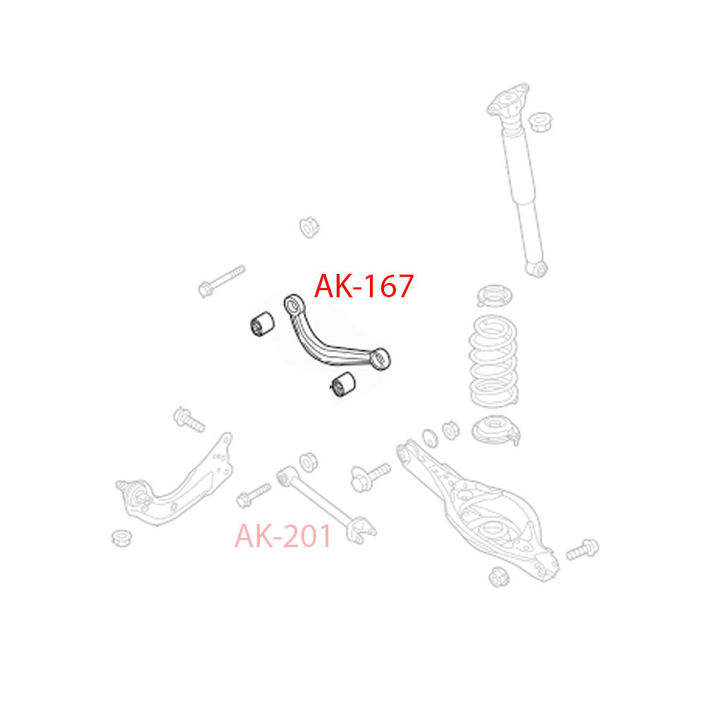 Godspeed Mazda3 (BM/BN) 2014-18 Adjustable Rear Arms With Spherical Bearings