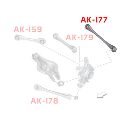 Godspeed BMW 2-Series (F22/F23) Adjustable Rear Arms With Spherical Bearings