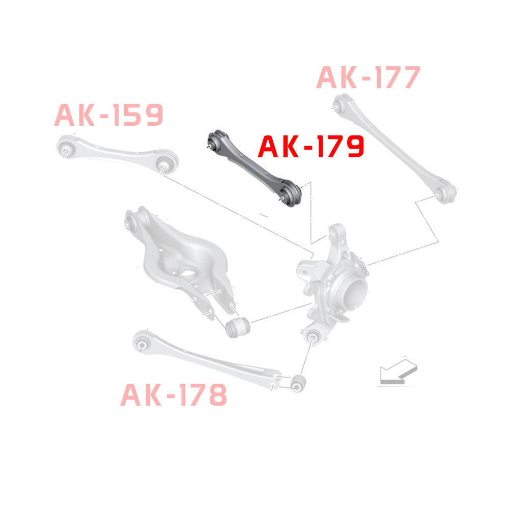 Godspeed BMW 2-Series (F22/F23) Adjustable Rear Arms With Spherical Bearings