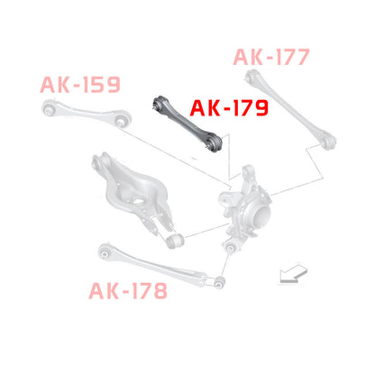 Godspeed BMW 2-Series (F22/F23) Adjustable Rear Arms With Spherical Bearings