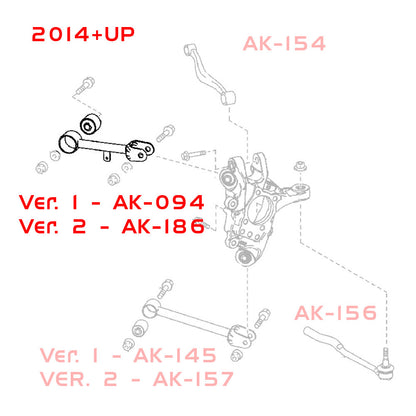 Godspeed Lexus IS F (XE20) 2008-14 Adjustable Rear Upper Forward Arms