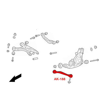 Godspeed Audi Q5 (8R) 2009-17 Adjustable Rear Toe Arms With Spherical Bearings