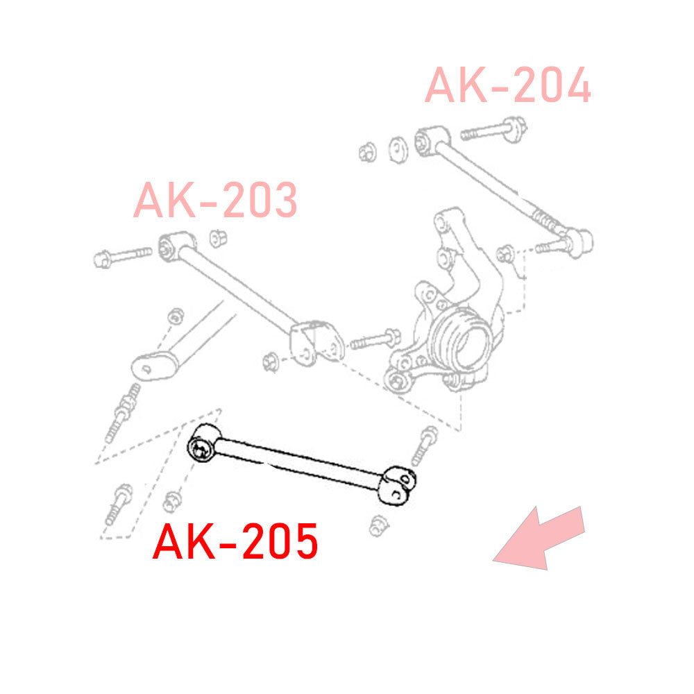 Godspeed Toyota MR2 Spyder (ZW30) 2000-05 Adjustable Rear Trailing Arms With Spherical Bearings