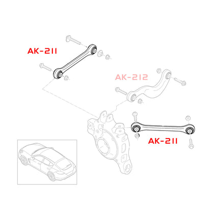 Godspeed Porsche Panamera (970/971) Adjustable Arms With Spherical Bearing