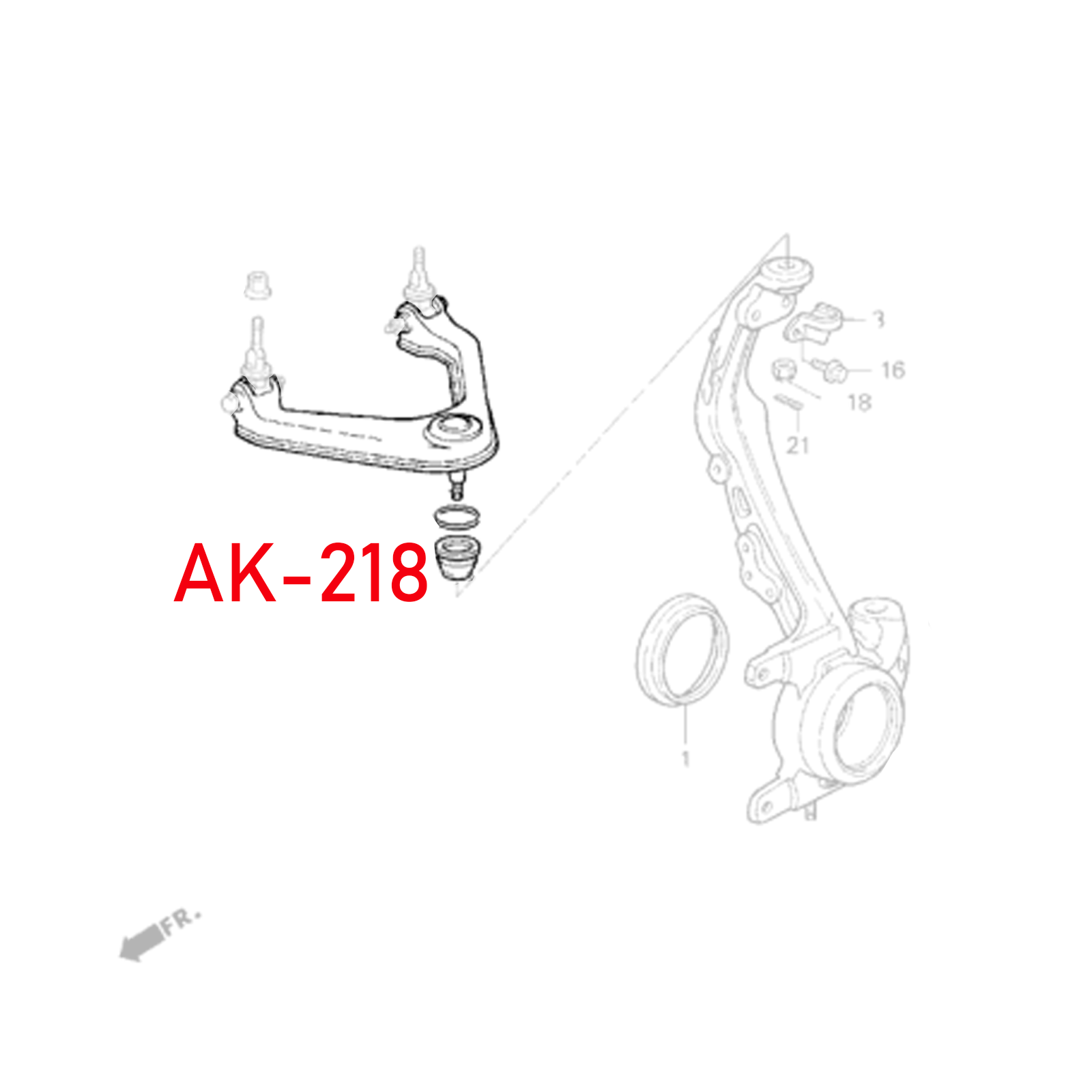 Godspeed Honda Prelude (BA8-9/BB1-4) 1992-96 Adjustable Front Upper Camber Arms With Ball Joints