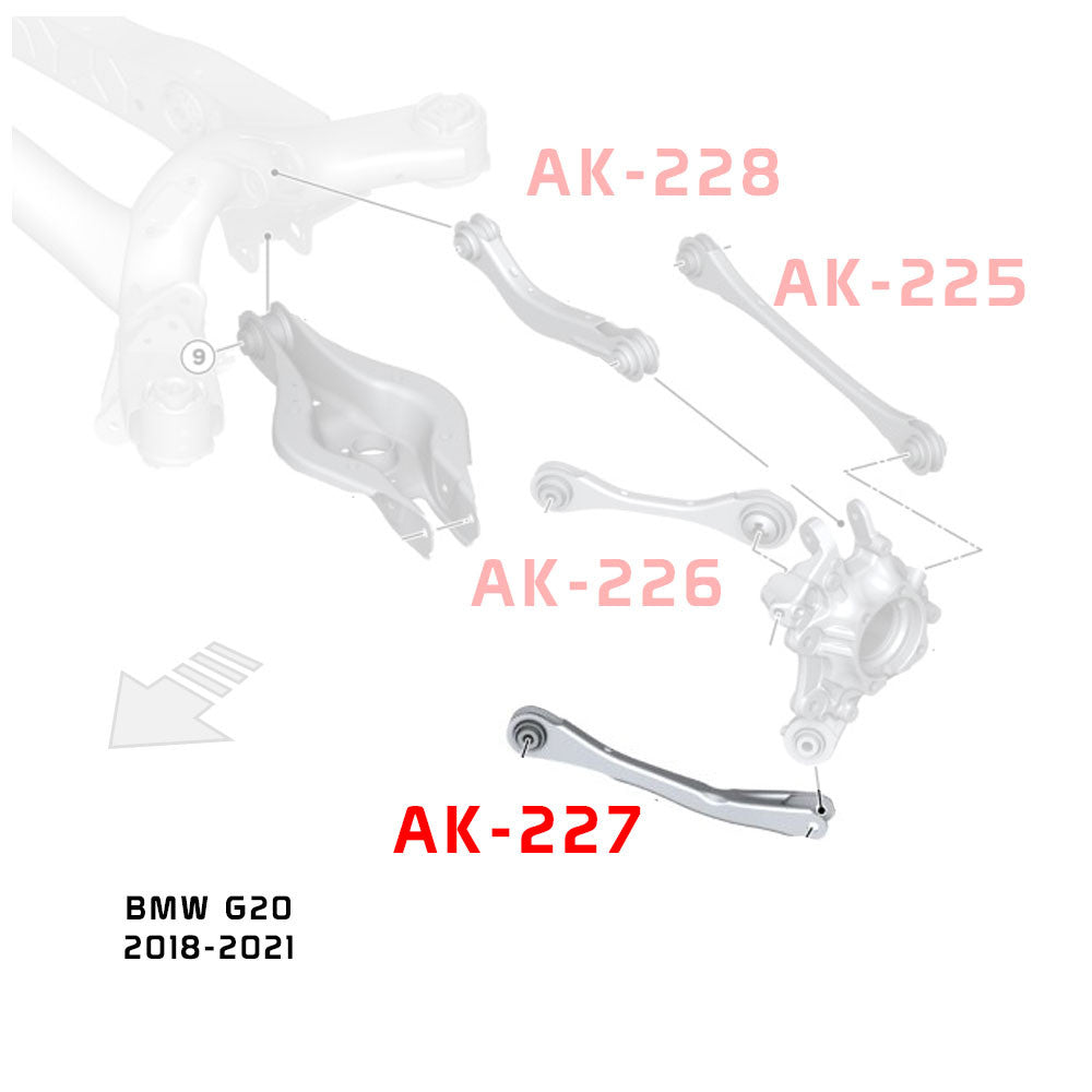 Godspeed BMW 3-Series (G20) 2019-24 Adjustable Rear Arms