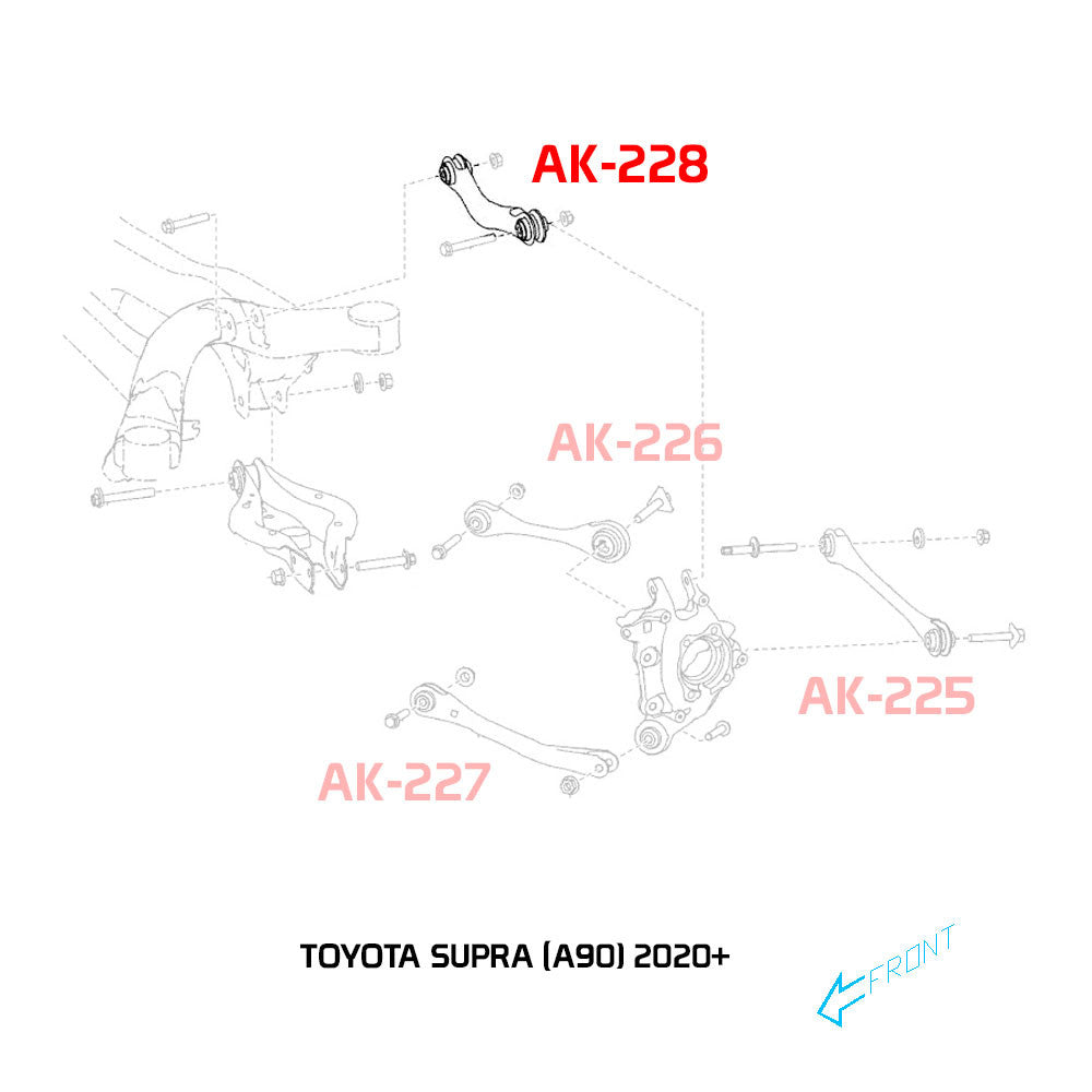 Godspeed Toyota Supra (A90/A91) Adjustable Rear Arms