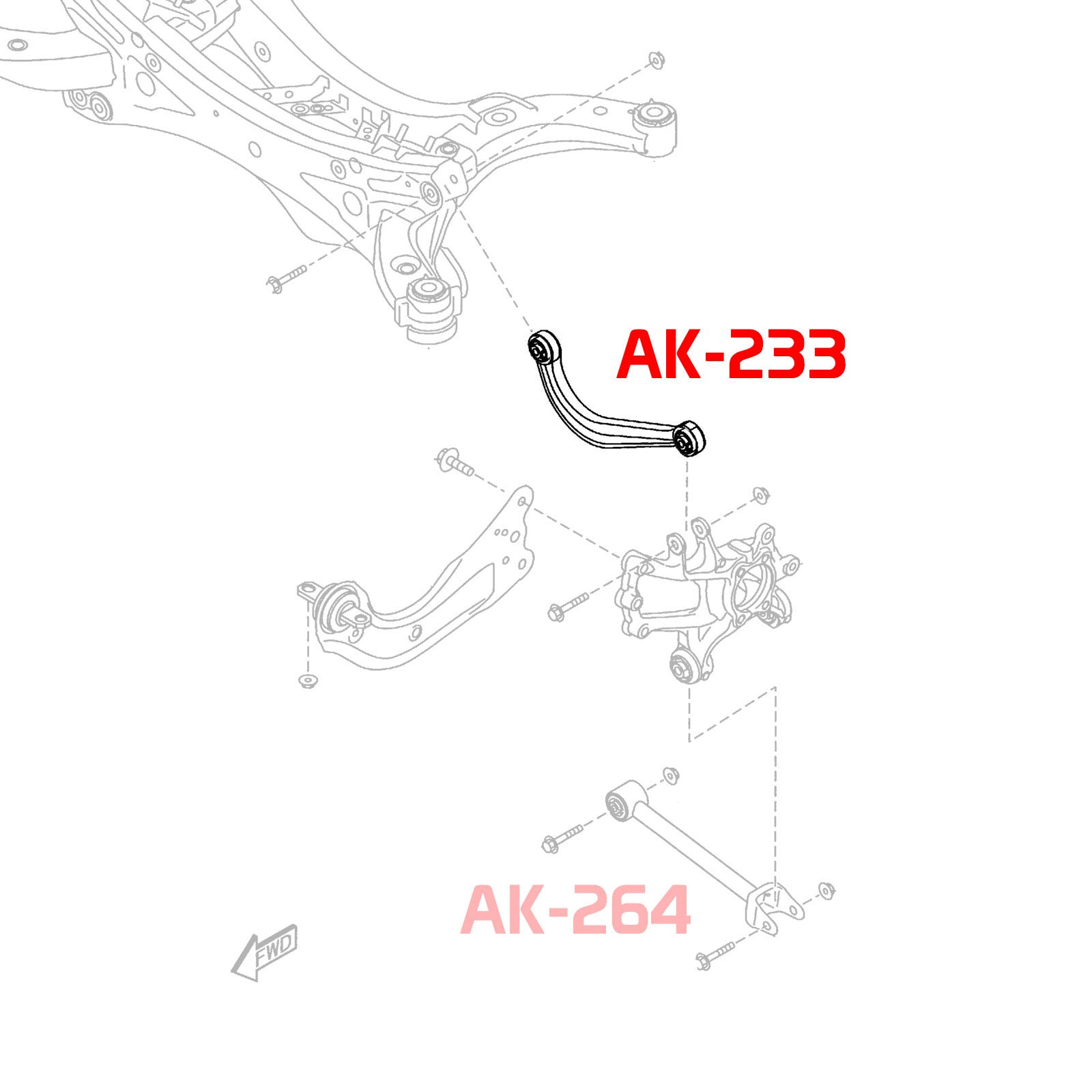 Godspeed Mazda CX-5 (KE) 2013-16 Adjustable Arms With Spherical Bearings