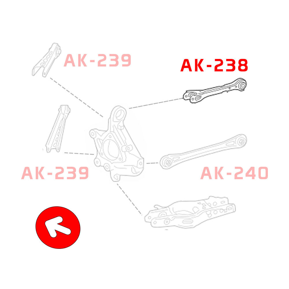 Godspeed Chevrolet Camaro 2016-24 Adjustable Arms/Rod With Spherical Bearings