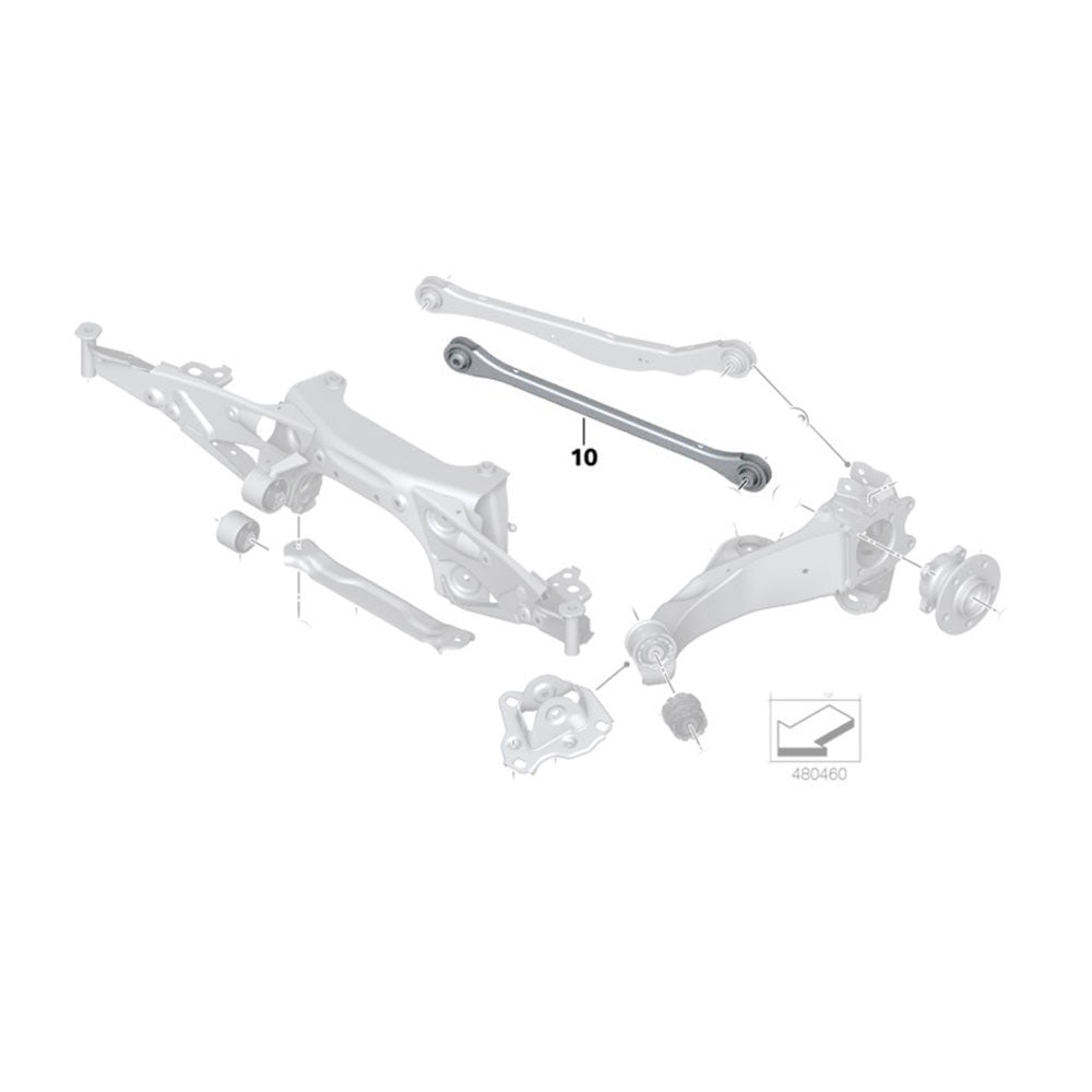 Godspeed BMW X2 (F39) 2018-23 Adjustable Rear Camber Arms With Spherical Bearings