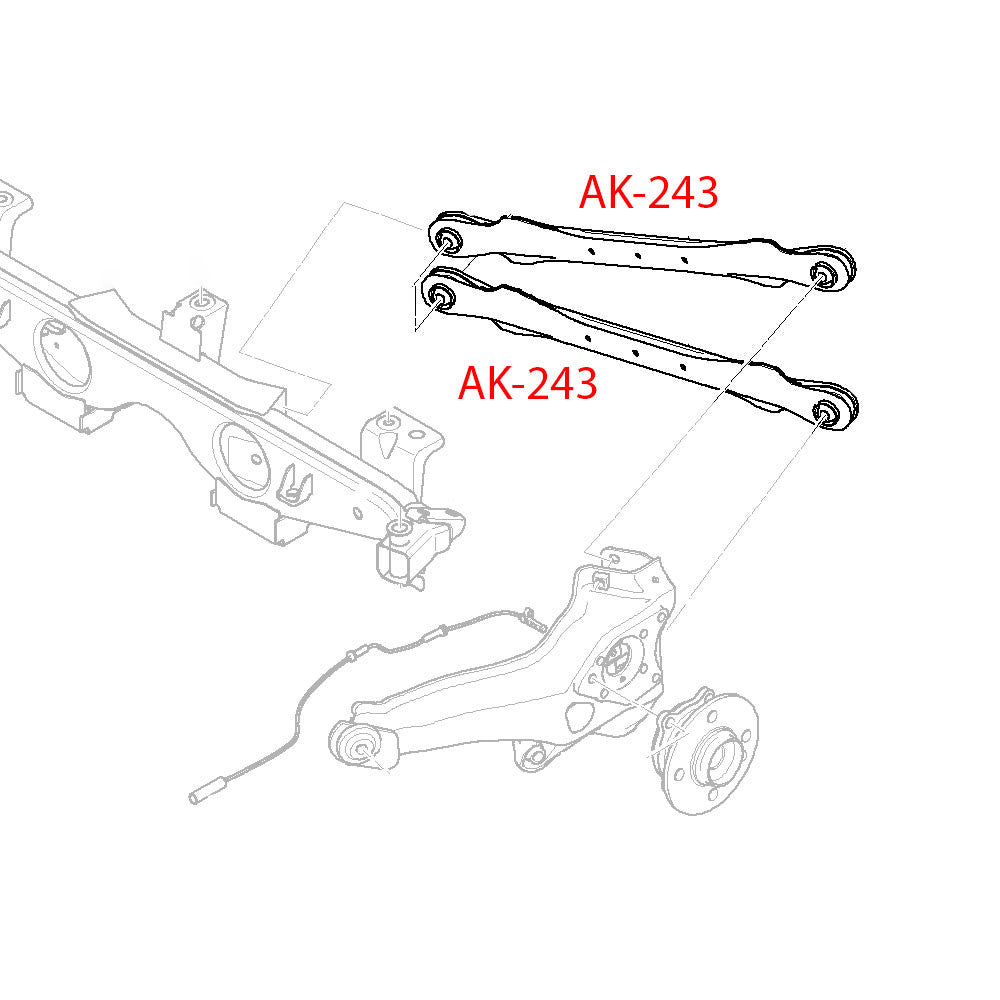 Godspeed BMW X1 (F48) 2016-22 Adjustable Rear Camber Arms With Spherical Bearings