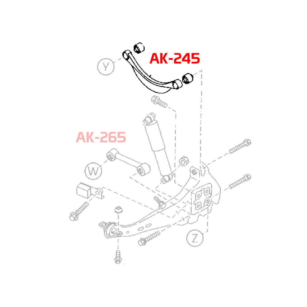 Godspeed Mazda6 (GG/GY) 2003-08 Adjustable Rear Camber Arms With Spherical Bearings