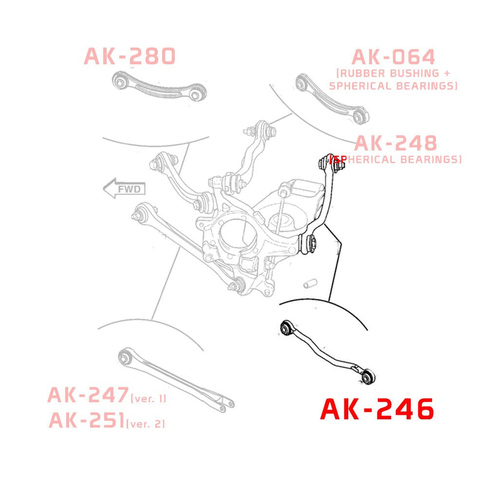 Godspeed Dodge Charger (LX/LD) 2006-23 Adjustable Arms With Spherical Bearings